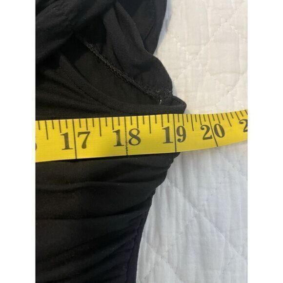 White House Black Market Cross Over Drape Ruching Women's‎ Large - Picture 14 of 14